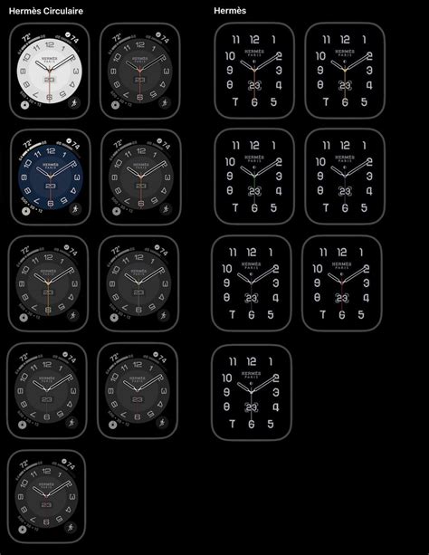 hermes apple watch face options
